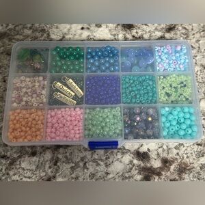 Colorful Bead Organizer with Inspirational Charms